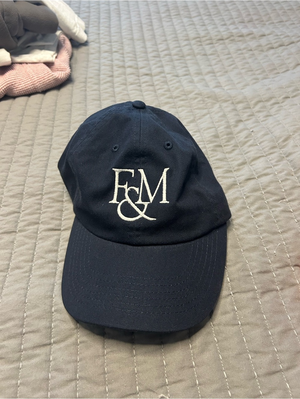 F&M Embroidered Navy Baseball Cap